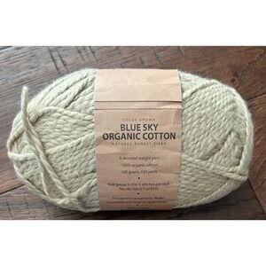Blue Sky Organic Cotton‎ Yarn Worsted Weight 100g 150 Yards Knitting Crochet